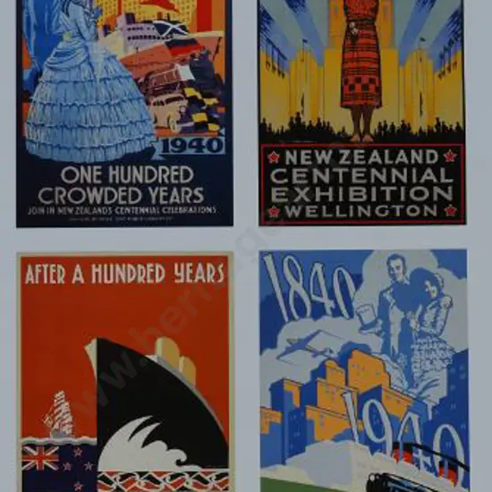 PROMOTING Prosperity - Ad from Book - Series of 1940 New Zealand Centennial Posters