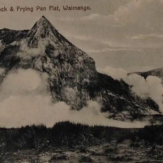 UNKNOWN - Gibraltar Rock & Frying Pan Flat, Waimangu, c.1900