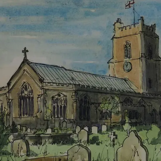 HOMES, Ronald (20th Cent.) - English Country Church