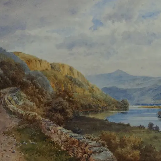 SLADE, F. (Early 20th Cent.) - Country Scene in Wales 1921