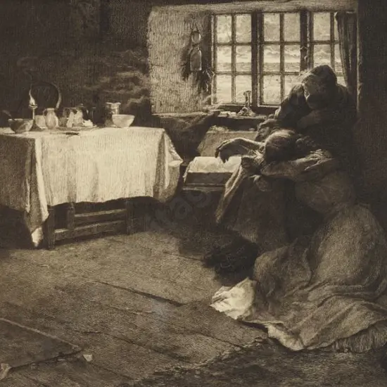 BRAMLEY, Frank R.A. (1857-1915) - A Hopeless Dawn