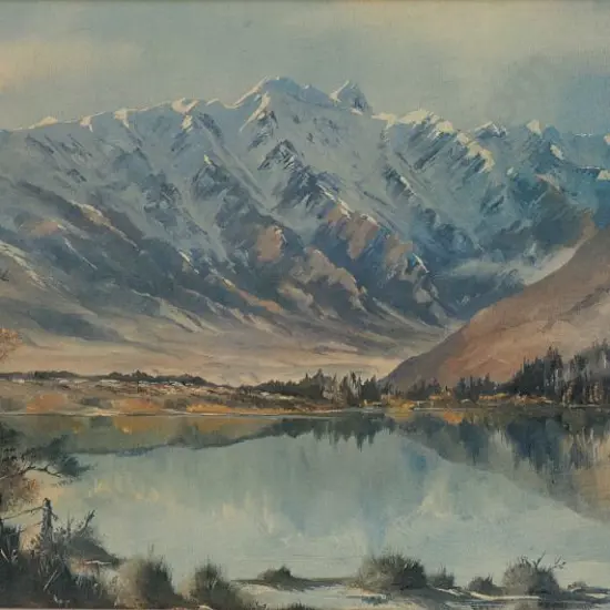 McKENZIE, ? - Queenstown with Alps in Background, 1976