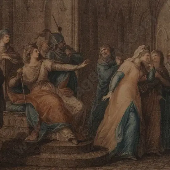 UNKNOWN - Banishment (Pre-Raphaelite style print)