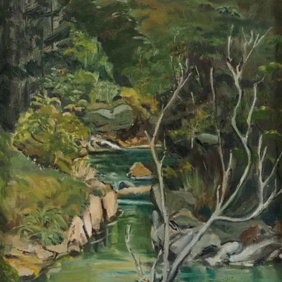 NARBEY, Brenda (active 1970s) - Green Rock Pool, Walton Bridge Area