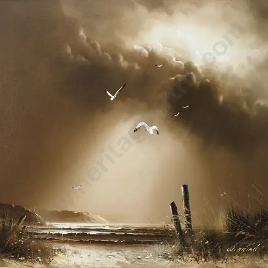 BRIAN, W. - Seagulls over Coast