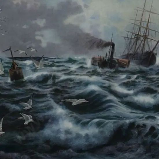 WEBB, Harold (19th Cent.) - Towing Off