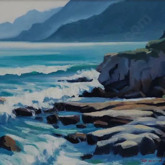 ORANGE, Father David (1940-) - Coastal Rocks, Wellington