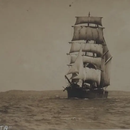 Sailing Ship 'Senorita' -  c.1890 - Unknown Photographer - A37 - 19th Century Sailing Ship 'Senorita' -  c.1890