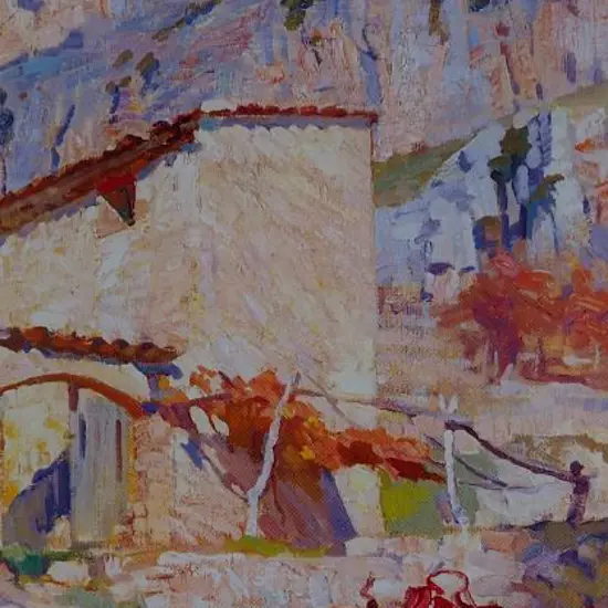 THOMPSON, Sydney Lough (1877-1973) - The Rocks, Le Baou de St Jeannet, 1922