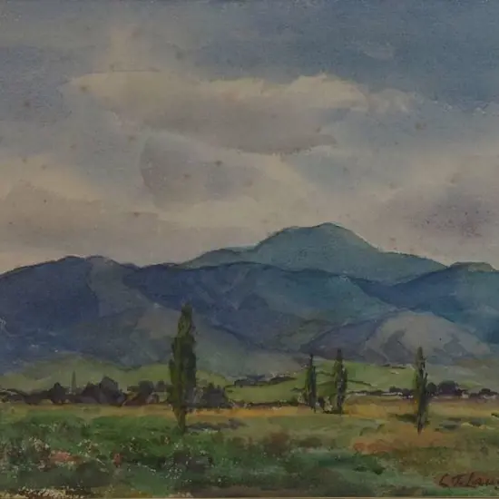 LAUGESEN, Carl Thorwald (1900-1987) - Fields & Hills