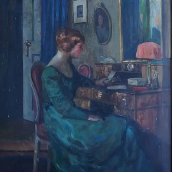 UNKNOWN artist - Lady by Desk