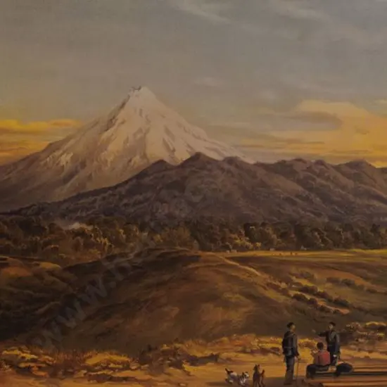 BARRAUD, Charles Decimus (1822-1897) - Mount Egmont - New Zealand Graphic & Descriptive (1877)