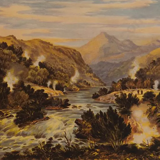 BARRAUD, Charles Decimus (1822-1897) - Orakei Korako - New Zealand Graphic & Descriptive (1877)