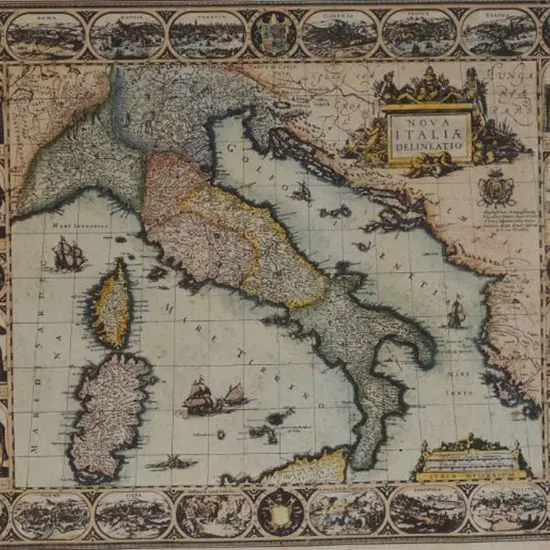 UNKNOWN Cartographer - Map of Italia (Italy) - Early 19th Century