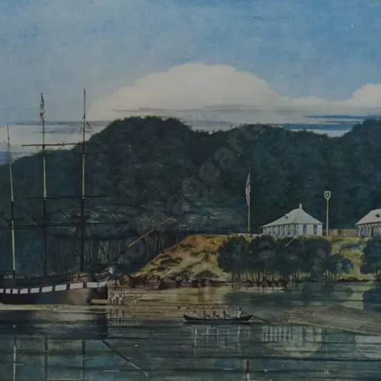 HEAPHY, Charles (1820-1881) - The View of the Kahu-kahu, Hokianga River, 1839