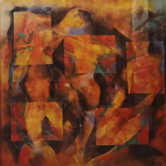 UNKNOWN - Abstract Print showing Stylised Nudes