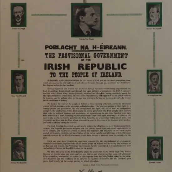 UNKNOWN Writer - IRA Poster 1916