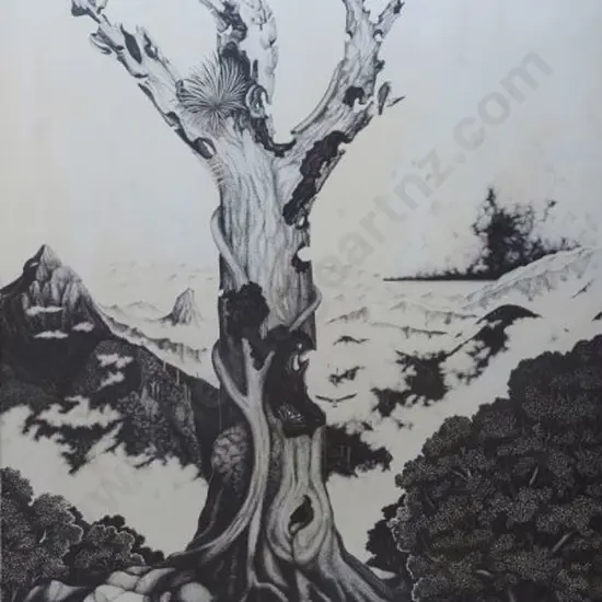 HAMON, Rei (1919-2008) - Dead Tree Trunk - stylised