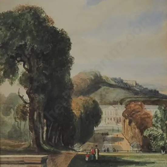 UNKNOWN artist - French Chateau, St Cloud, 1840