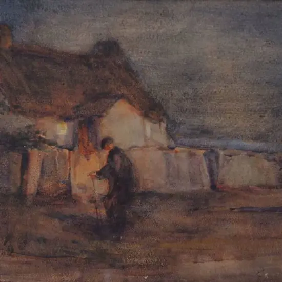 HAMMOND, F. E. - Returning Home After an Evening Stroll