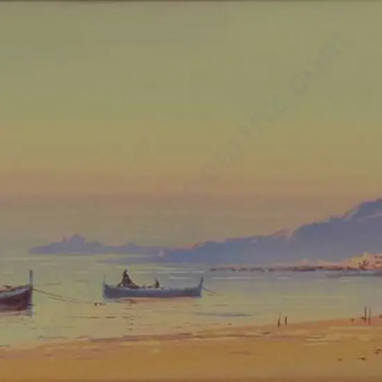 CARLTON, Rix (1890-1962) - Fishing Boats in Mediterranean