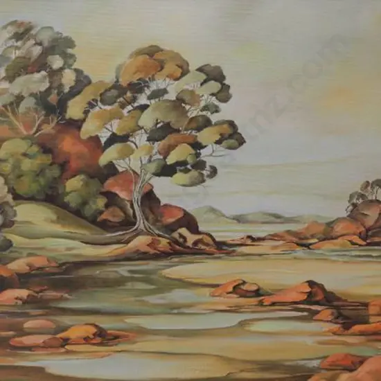 YOUNG, Ann - Gum Trees with Stream