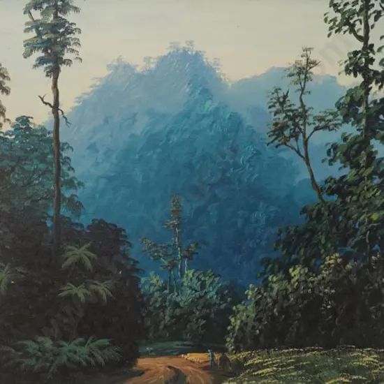 FABER - New Zealand Bush Track with Man and Horse