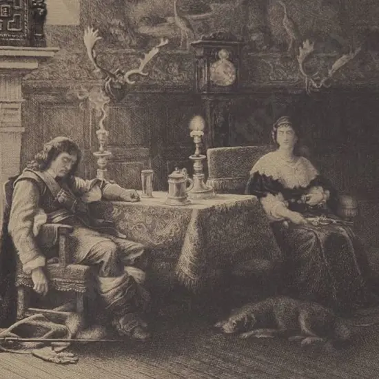 LEHMANN, Rudolf (1819-1905) - Cromwell at RipleyCastle