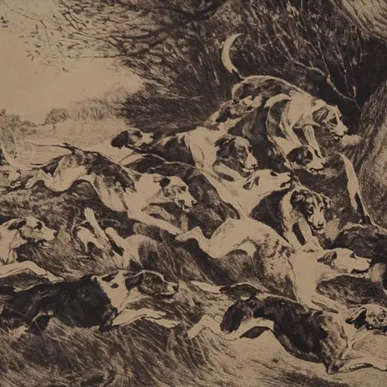 CHARLTON, John (1849-1917) - The Music of the Eager Pack