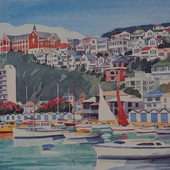 MacCORMICK, W.A. (Bill) (1942-) - The Boat Harbour, Wellington
