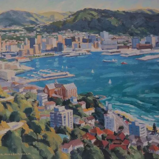 MacCORMICK, W.A. (Bill) (1942-) - Wellington from Mount Victoria
