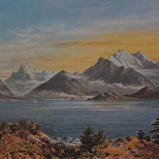 BARRAUD, Charles Decimus (1822-1897) - Lake Wakatipu