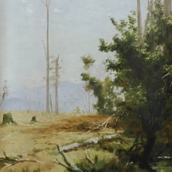 PAYTON, Edward William (1859-1944) - Forest Clearing with Pond & Hills