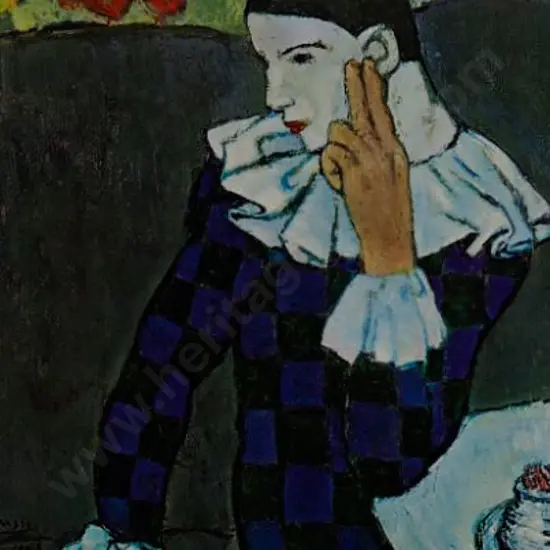 PICASSO, Pablo (1881-1973) - Harlequin, Paris, 1901