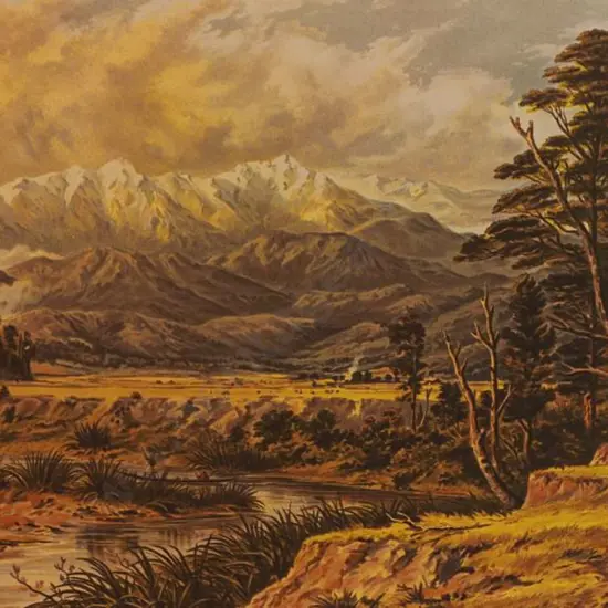 BARRAUD, Charles Decimus (1822-1897) - Opaki Plain - New Zealand Graphic & Descriptive (1877)