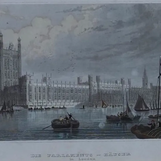 UNKNOWN Artist (A53) - Parliament House, London & Bolton Abbey