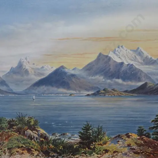 BARRAUD, Charles Decimus (1822-1897) - Lake Wakatipu