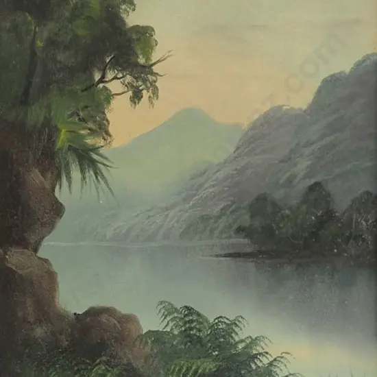 CROFT, Steven (Active late 1800s) - Lake & Native Bush