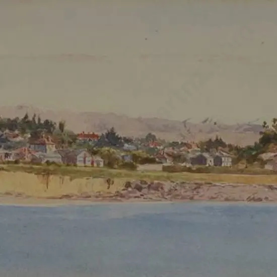 UNKNOWN artist - View of Timaru Late 19th Century