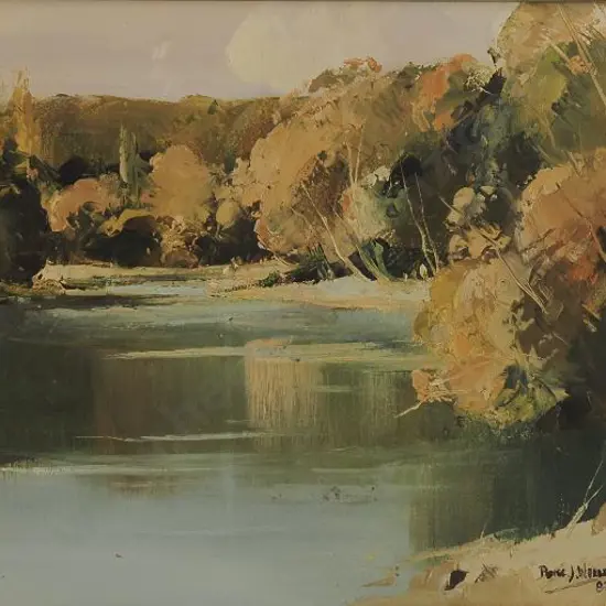 WALLERS, Peter (1953-) - Trees and Stream