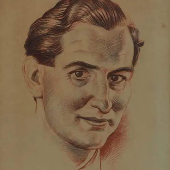 MITCHELL, Leonard [Len](1925-1980) - Portrait of Mr Geddes, Sir Henry Kelliher's Son in Law