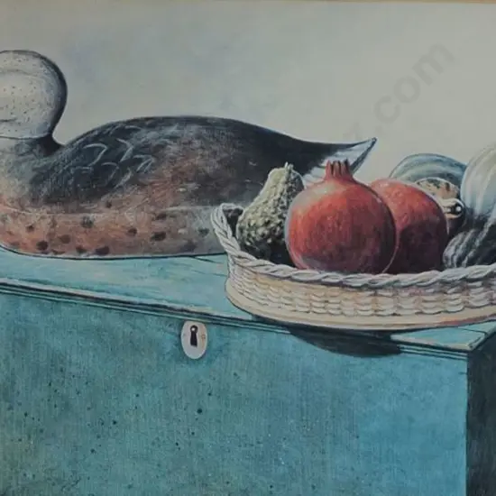 UNKNOWN artist - Duck with Basket of Veges