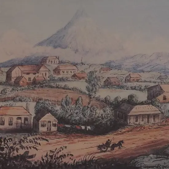 GOLD, Charles E. (1803-1871) - New Plymouth, Taranaki 1860