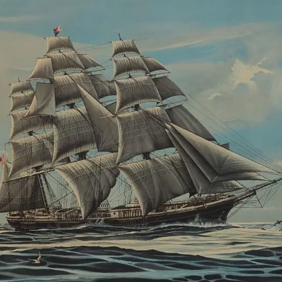 LINTON, Richard (1935-) - China Bound - The Flying Cloud