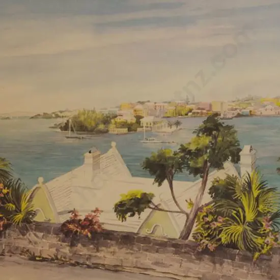 HOLDING, Carole (Active 1960s-70s) - Two Bermuda Scenes (Pair)