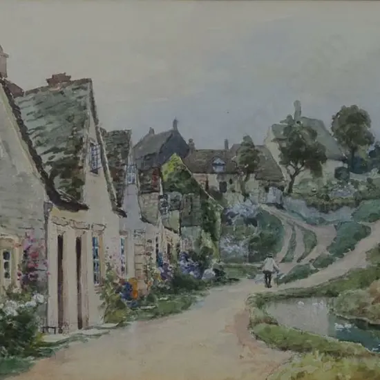 HOWORTH, Charles Henry (1856-1945) - English Country Village