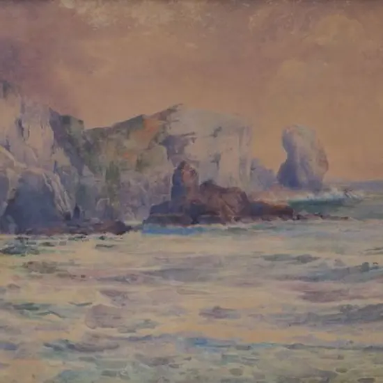 WRIGHT, Frank (1860-1923) - West Coast - Rocks & Sea