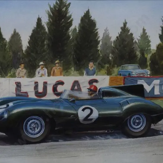 TAYLOR, Dennis - Le Mans 1954 with Jaguar D-Type