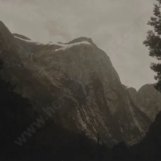 UNKNOWN Photographer - Along the Milford Track, c. 1900