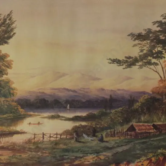 HOYTE, John Barr Clarke (1835-1913) - Lake Horowhenua